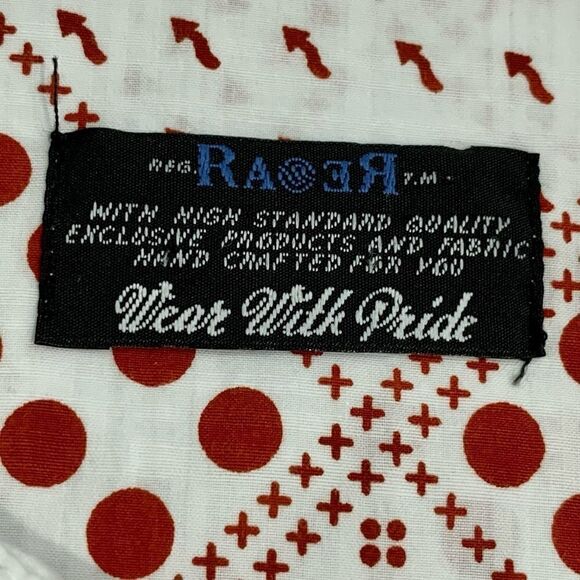 Raen (Italian) Geometric Print L/S Shirt. - Picture 6 of 10